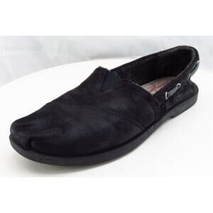 Bobs By Skechers Size 6.5 M Black Flat Shoes Synthetic Women